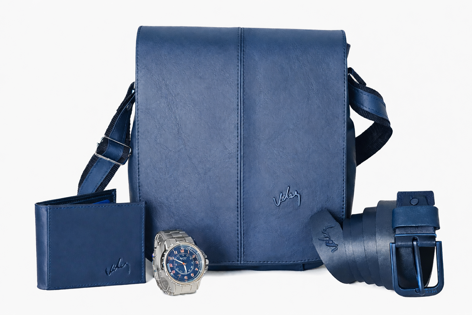 Kit X4 Tapa Larga con Reloj, Correa y Billetera