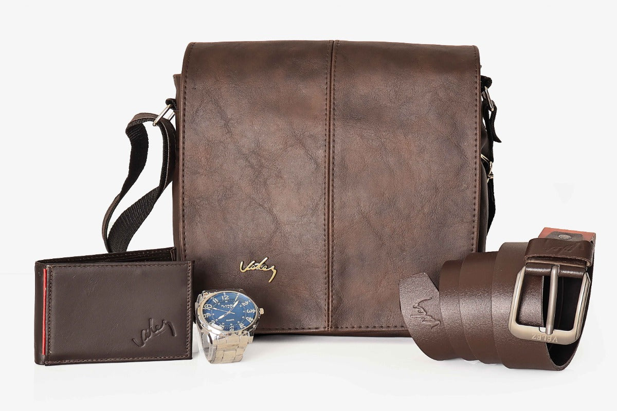 Kit X4 Tapa Larga con Reloj, Correa y Billetera