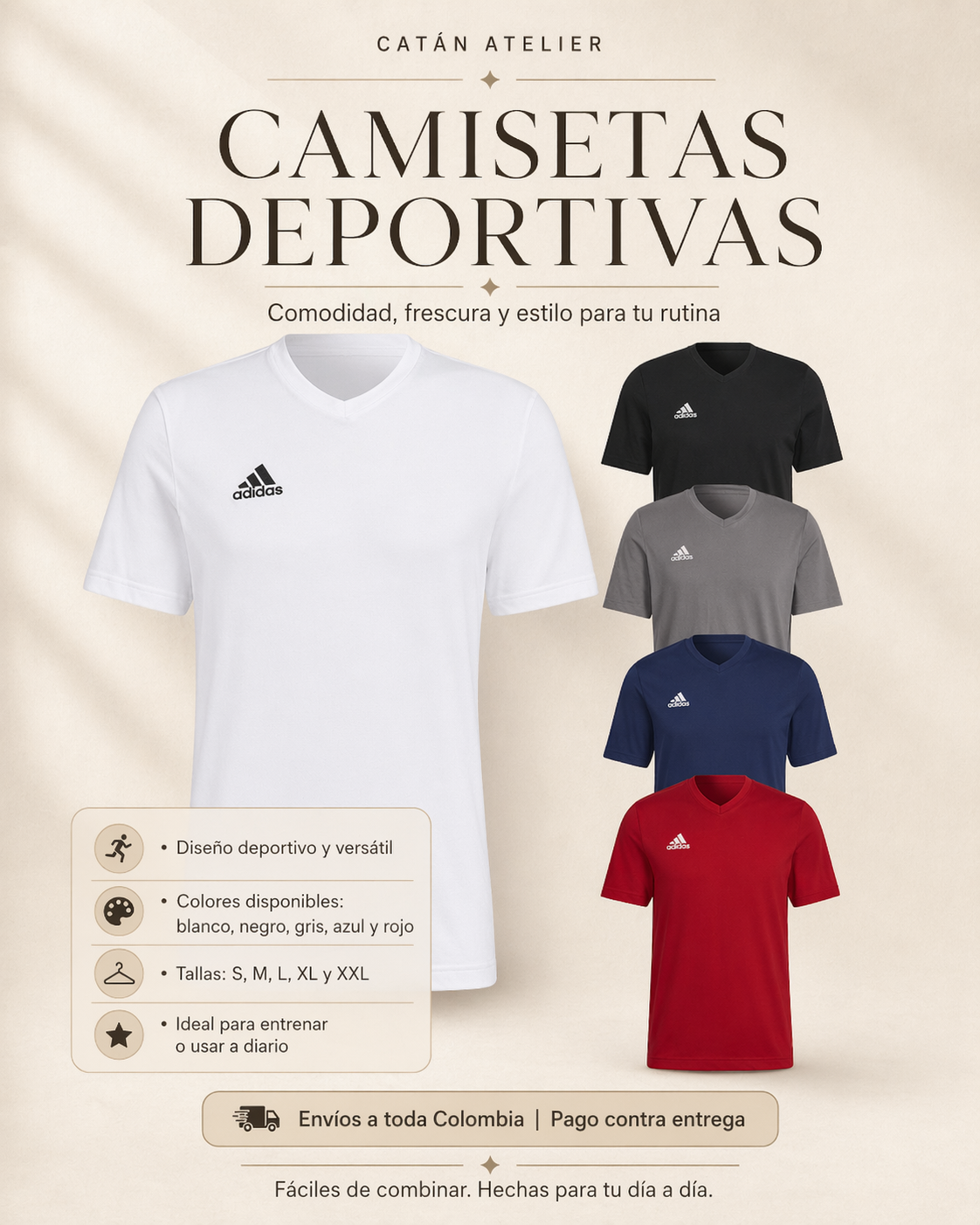 Kit Deportivo Completo con Pantaloneta Negra
