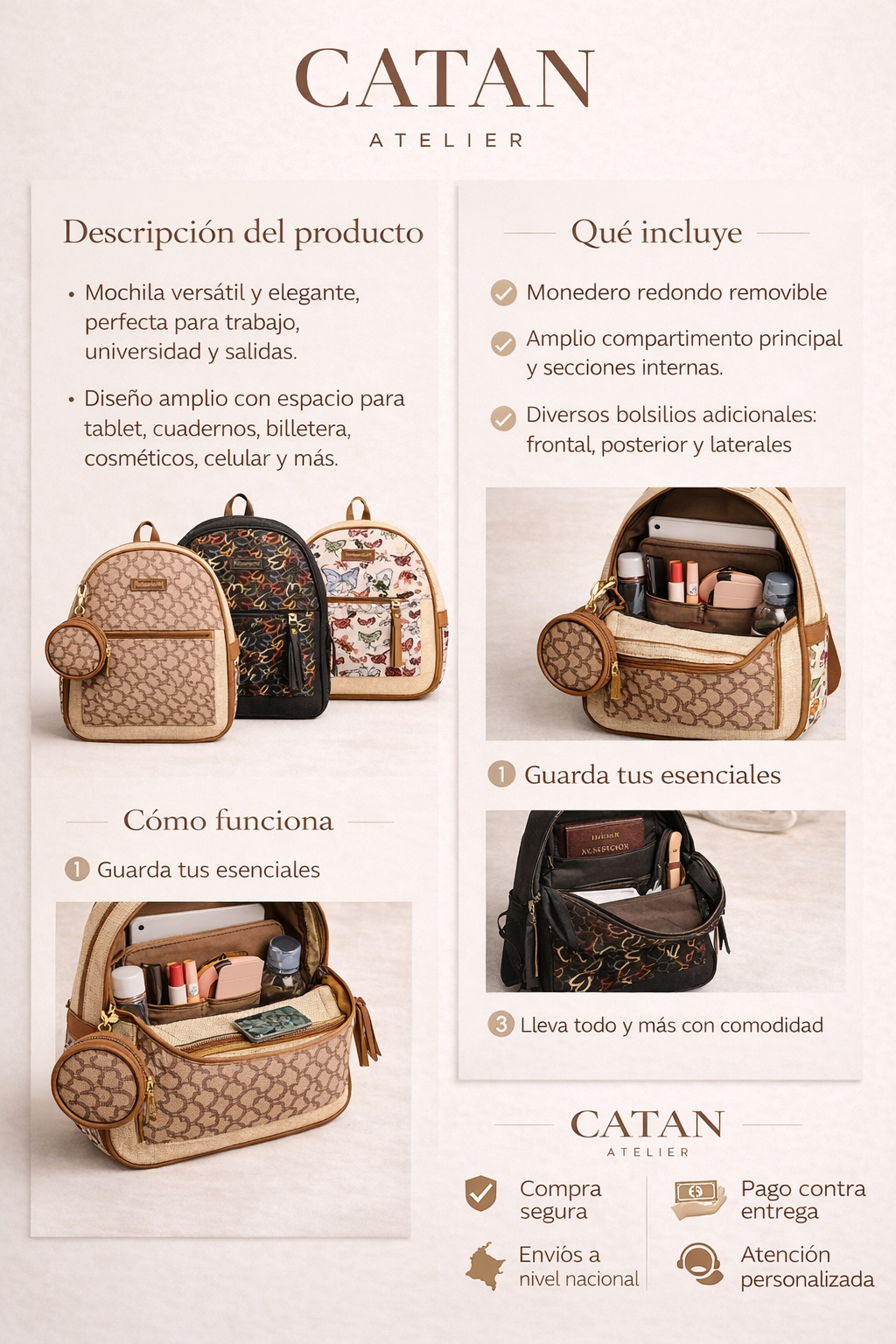 Bolso Techy con Monedero a Juego