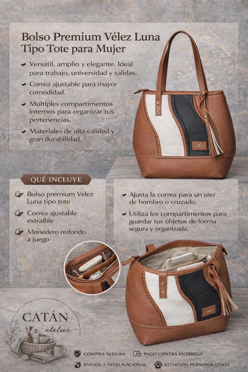 Bolso Premium - Símil Vélez
