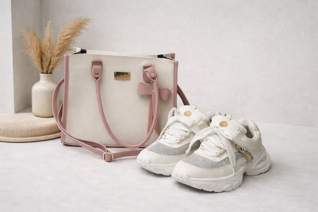 Combo  Tenis + Bolso Coquette + Caja
