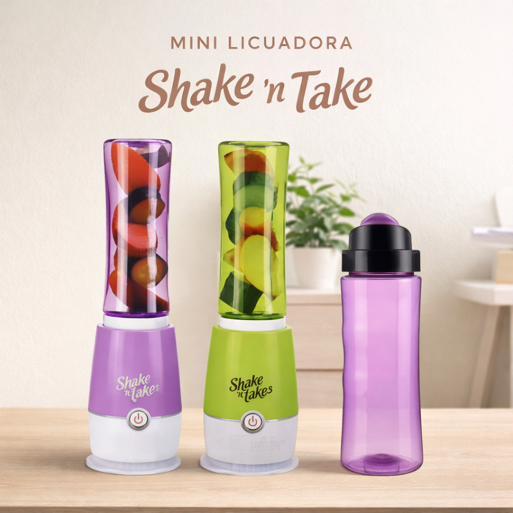 Mini licuadora portátil Shake’n Take x 2 vasos