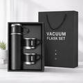 Termo de Acero Inoxidable 500 ml + 2 Tazas Aislantes