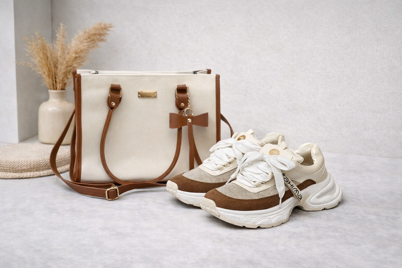 Combo  Tenis + Bolso Coquette + Caja