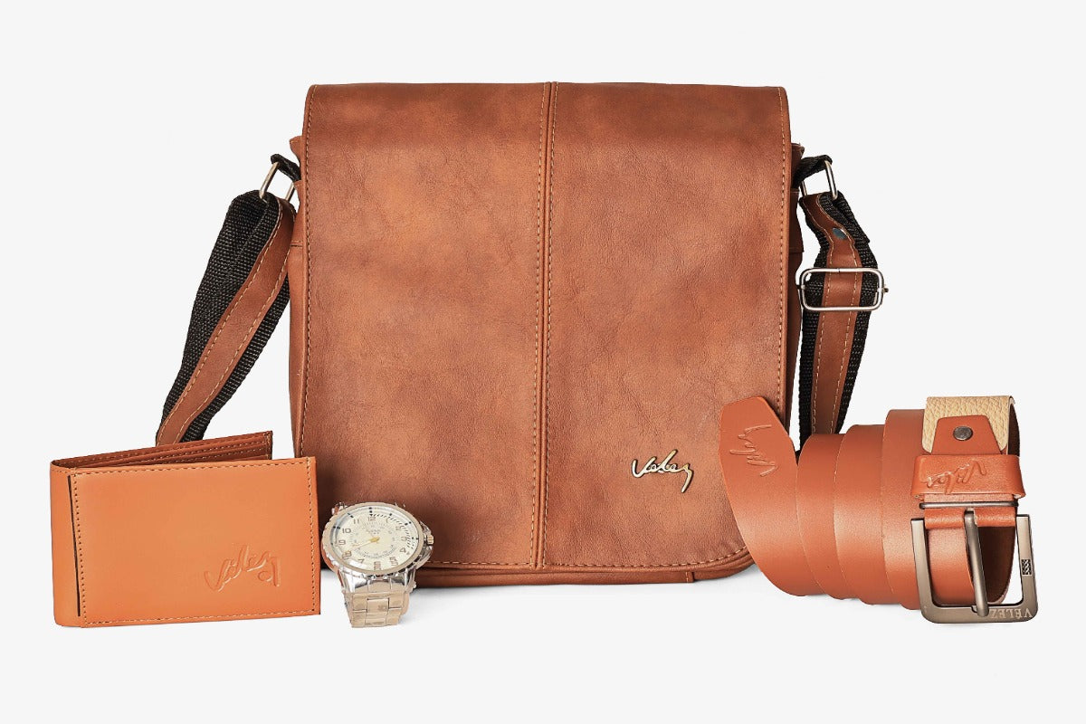 Kit X4 Tapa Larga con Reloj, Correa y Billetera