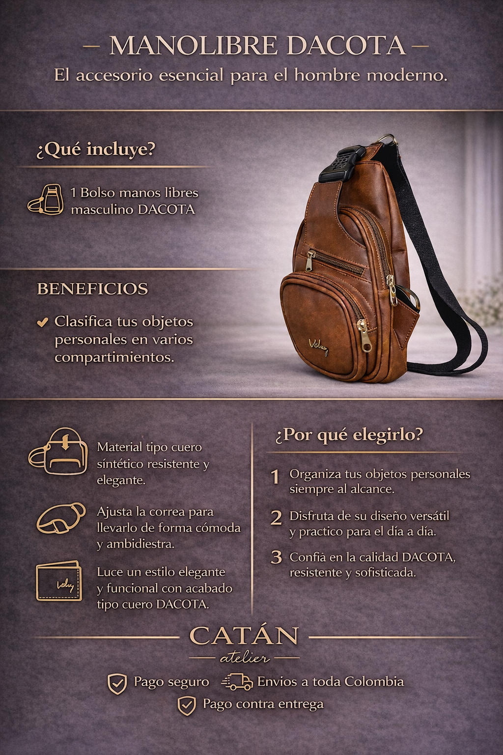 Bolso Manos Libres - DACOTA